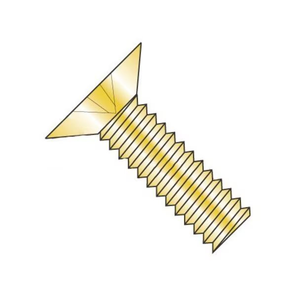 #10-24 x 1-1/8 in Phillips Flat Machine Screw, Plain Steel, 2000 PK, Newport Fasteners, Mfr#: 997040